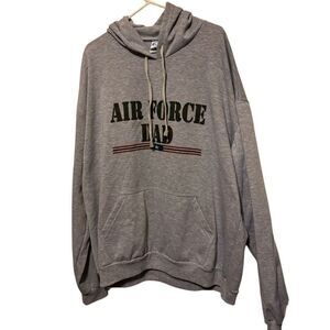 Air Force Dad Size 3XL Gray Hoodie